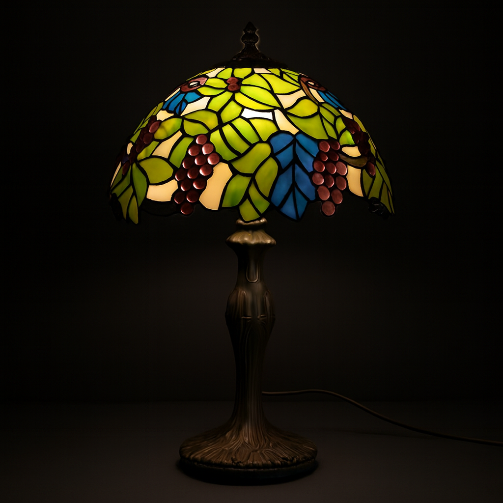 Tiffany Table Lamp - Vineyard Harvest 12"