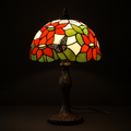 Tiffany Table Lamp - Butterfly Garden 12"