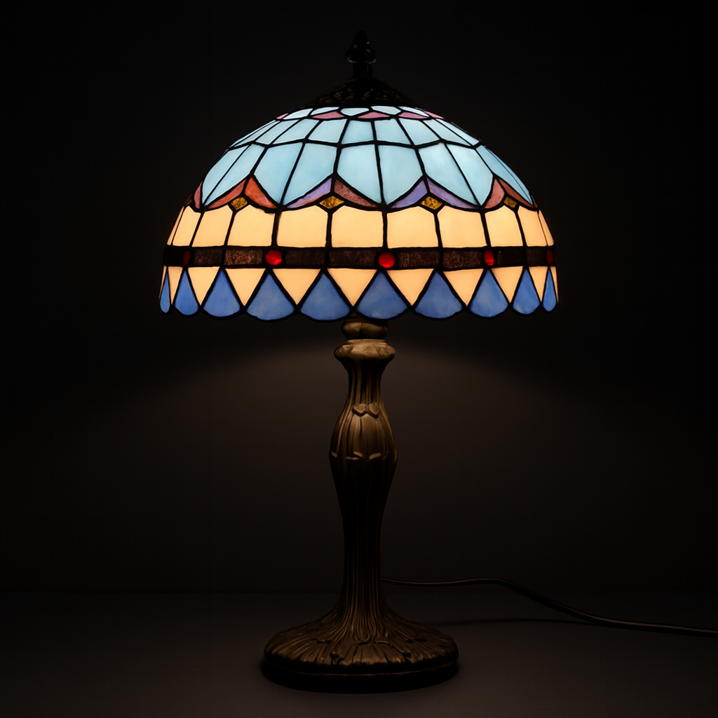 Tiffany Table Lamp - Mediterranean Horizon 12"
