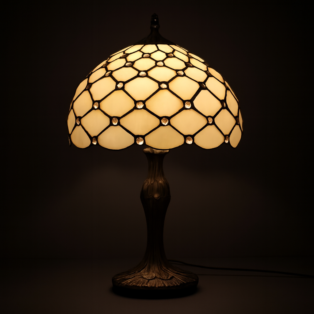Tiffany Table Lamp - Honeycomb Jewel 12"