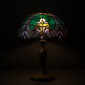 Tiffany Table Lamp - Emerald Baroque 12"