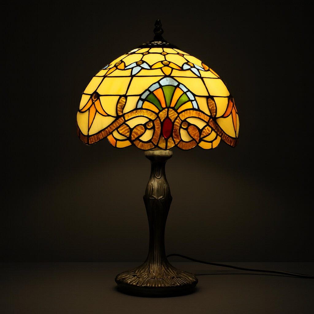 Tiffany Table Lamp - Baroque Sunrise 12"