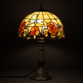 Tiffany Table Lamp - Autumn Iris 12"