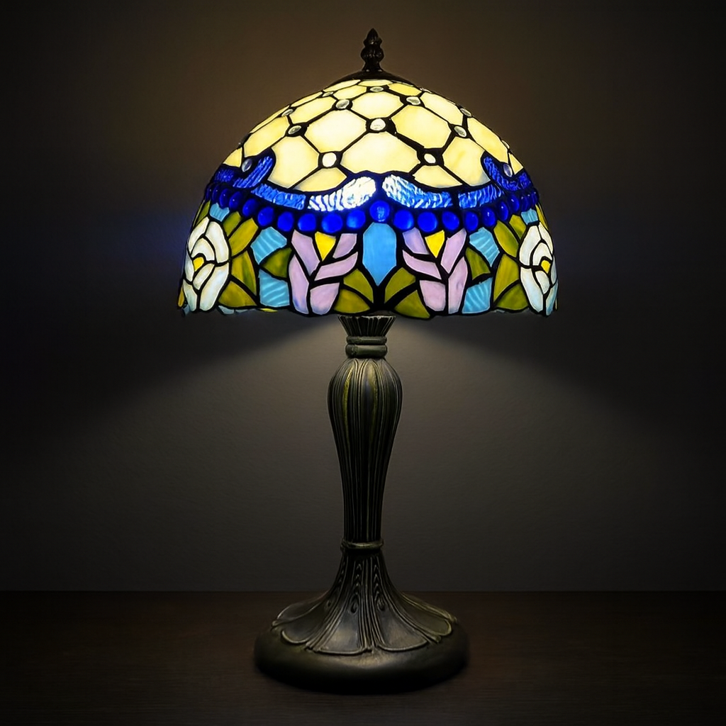 Tiffany Table Lamp - Mediterranean Horizon 12"