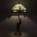 Tiffany Table Lamp - Dragonfly Reverie 12"