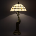 Tiffany Table Lamp - Golden Peacock 12"