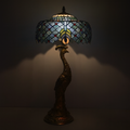 Tiffany Table Lamp - Peacock Majesty 12"