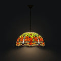Tiffany Pendant Lamp - Sunset Dragonfly 12"