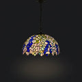 Tiffany Pendant Lamp - Azure Garden 16"