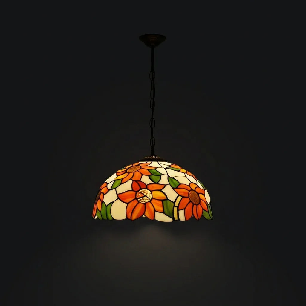 Tiffany Pendant Lamp - Sunpetal Glow 12"