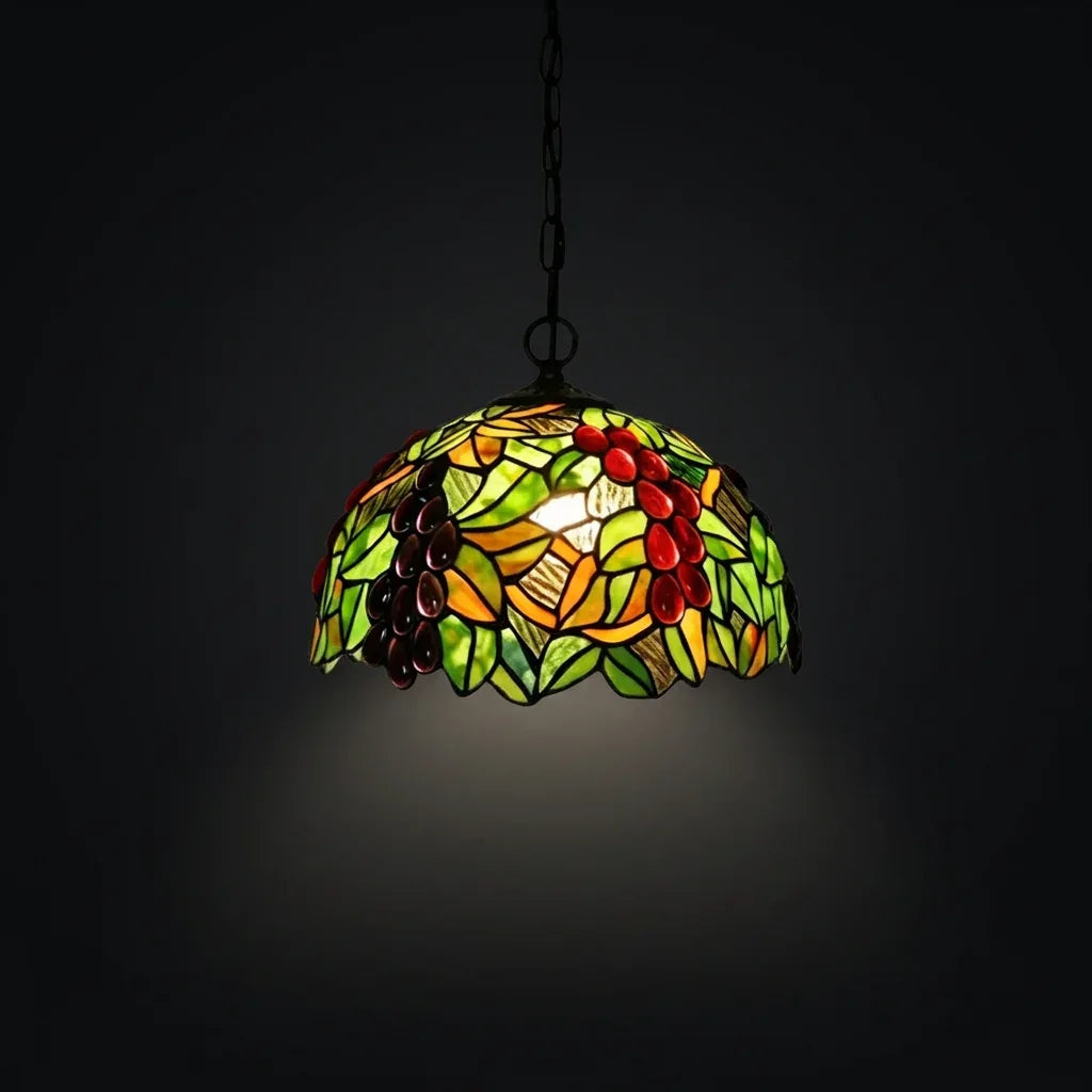 Tiffany Pendant Lamp - Vineyard Glow 12"