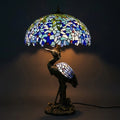Tiffany Table Lamp - Blue Lagoon Heron 20"