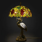 Tiffany Table Lamp - Vineyard Heron 20"