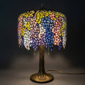 Tiffany Table Lamp - Wisteria Nightfall 14"