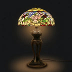 Tiffany Table Lamp - Lotus Dragonfly 18"