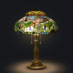 Tiffany Table Lamp - Lotus Meadow 18"