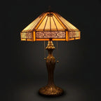 Tiffany Table Lamp - Golden Prairie 16"