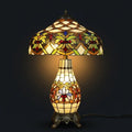 Tiffany Table Lamp - Amber Laurel 16"