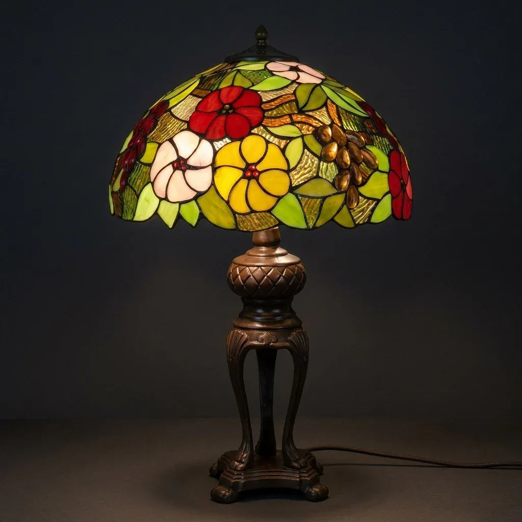 Tiffany Table Lamp - Garden Mosaic 16"