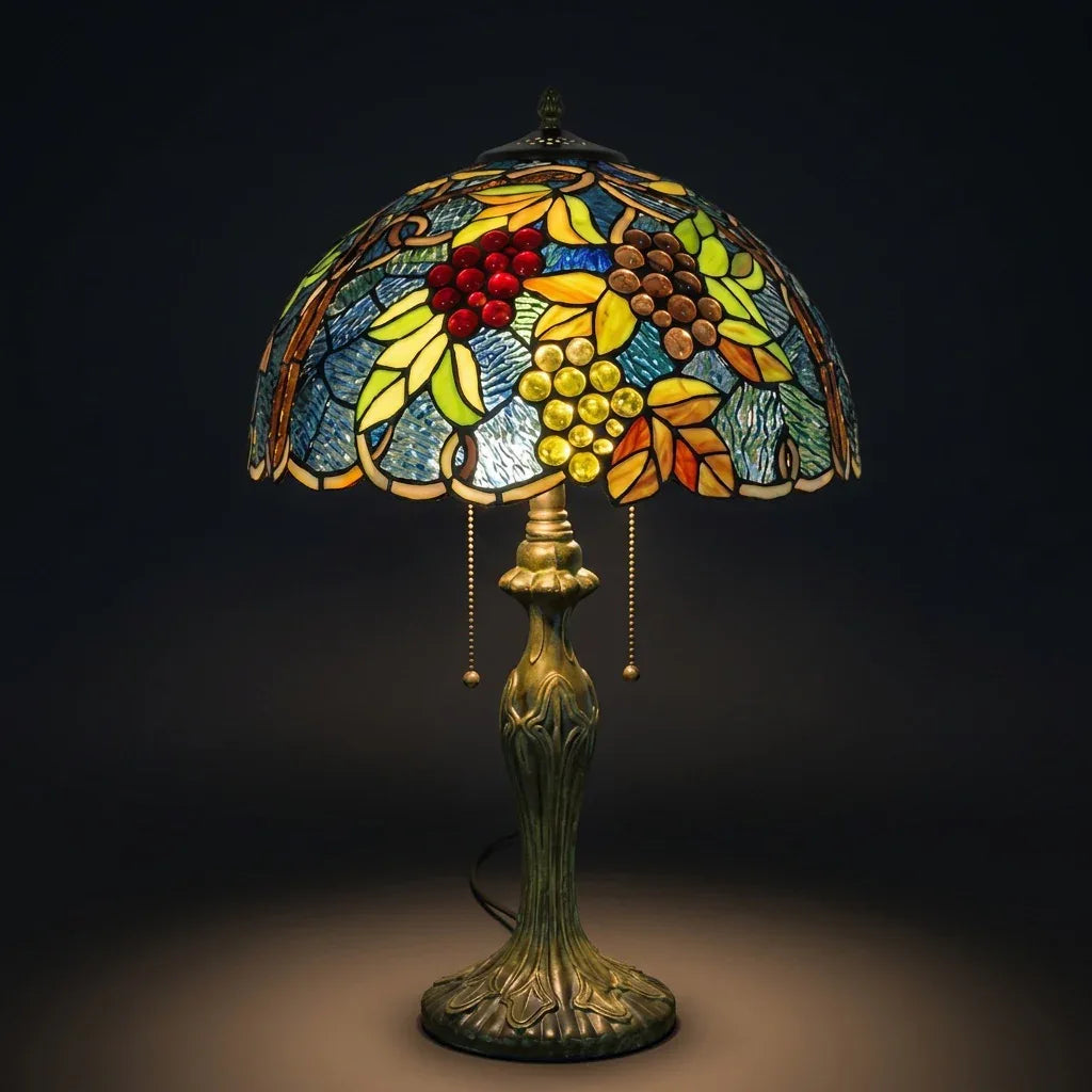 Tiffany Table Lamp - Vineyard Glow 16"