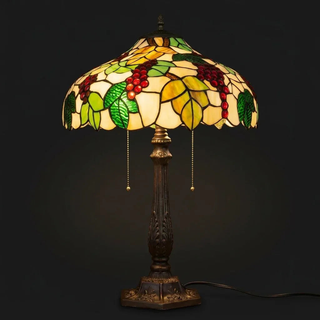 Tiffany Table Lamp - Vine Harvest 16"
