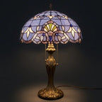 Tiffany Table Lamp - Amethyst 16"