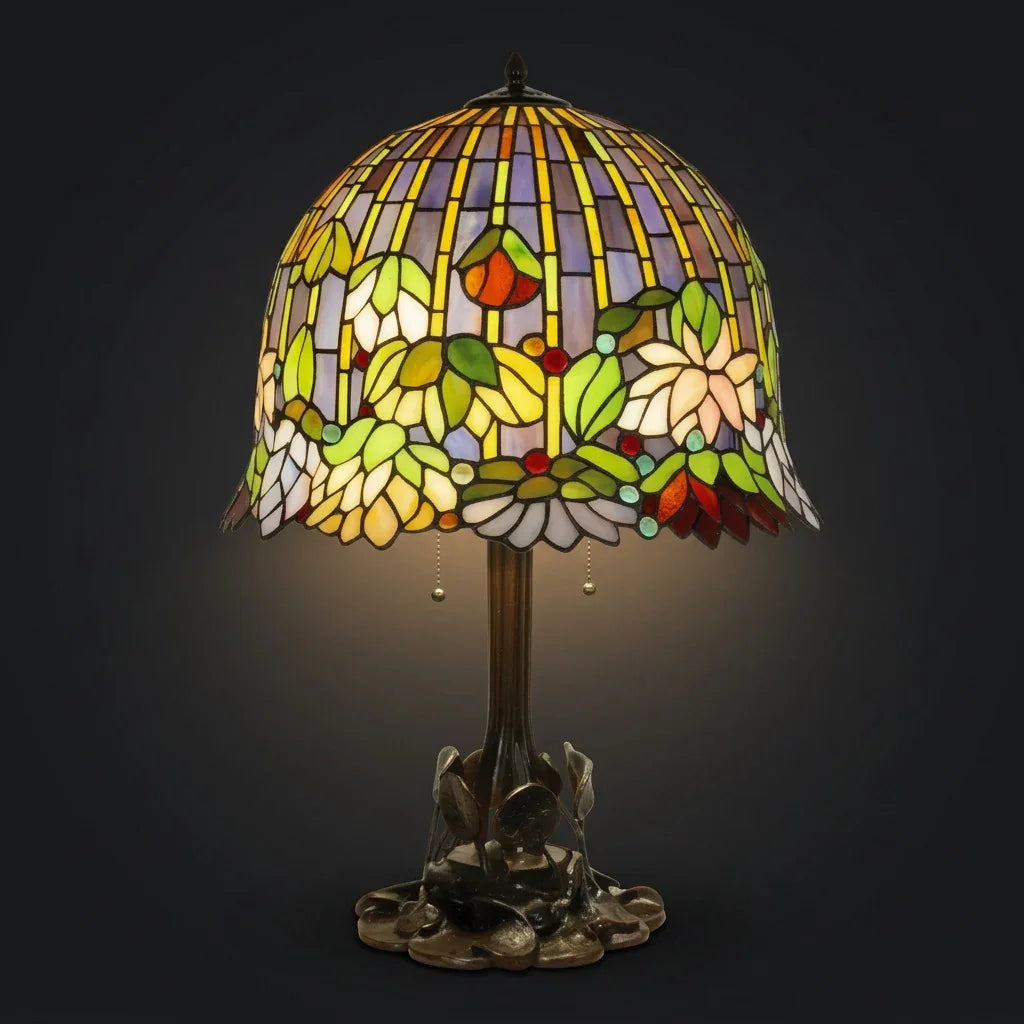 Tiffany Table Lamp - Lush Garden 18"