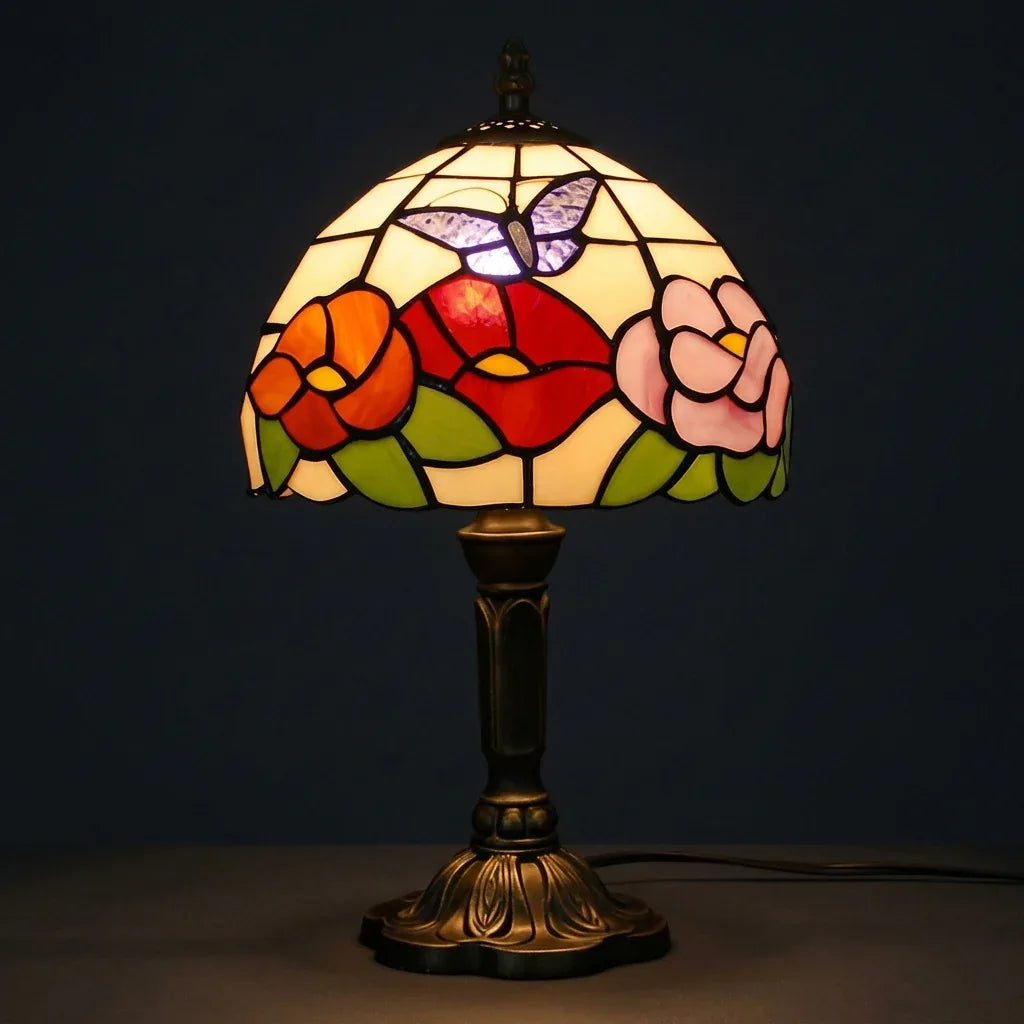 Tiffany Table Lamp - Butterfly 8"