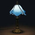 Tiffany Table Lamp - Blue Lotus 8"