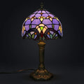 Tiffany Table Lamp - Purple Baroque 8"
