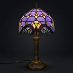 Tiffany Table Lamp - Purple Baroque 8"