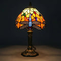 Tiffany Table Lamp - Blue Dragonfly 8"