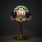 Tiffany Table Lamp - Owl 8"