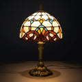 Tiffany Table Lamp - Beige Baroque 8"