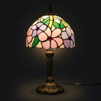 Tiffany Table Lamp - Four Flowers 8"