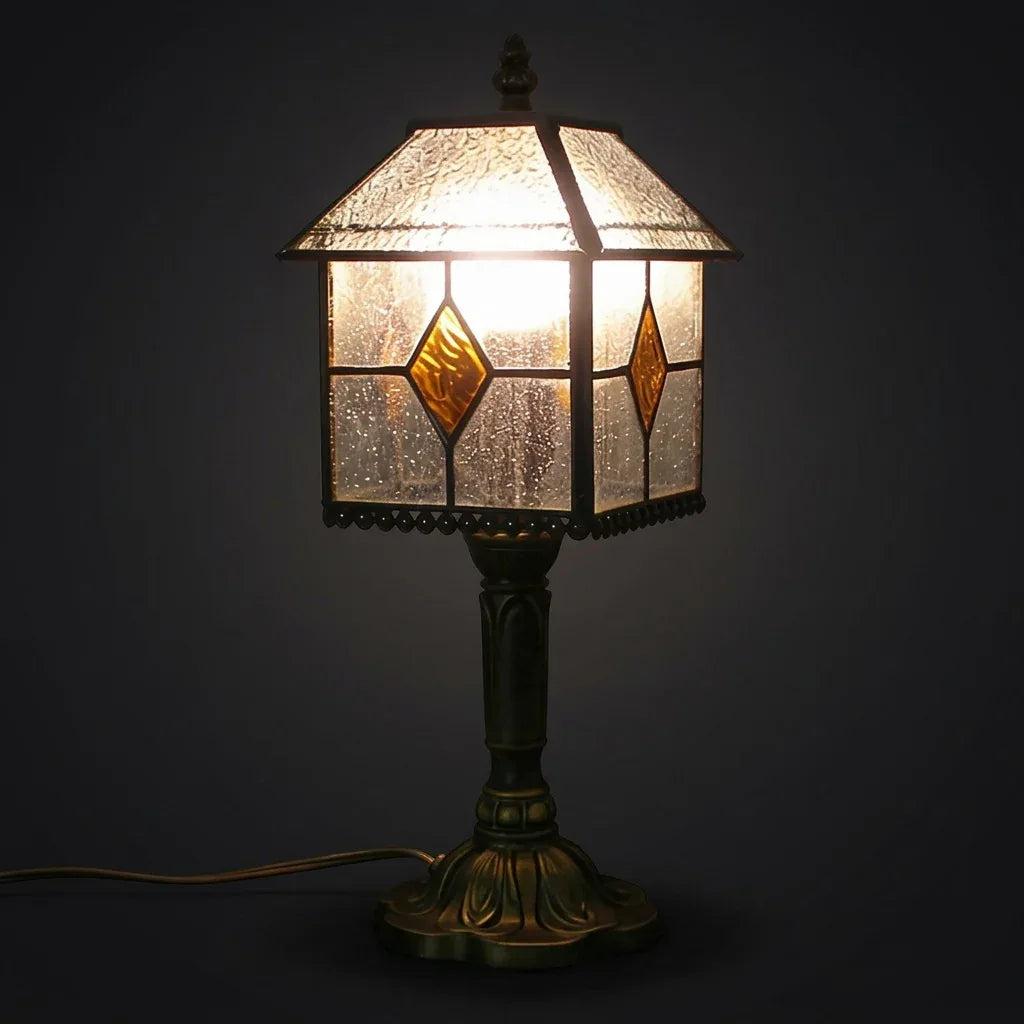 Tiffany Table Lamp - Lantern 7"