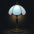Tiffany Table Lamp - Bend Blue 8"