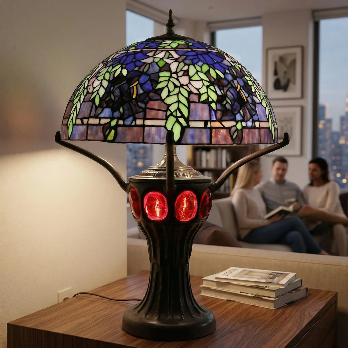 Tiffany Table Lamp - Wisteria 20"