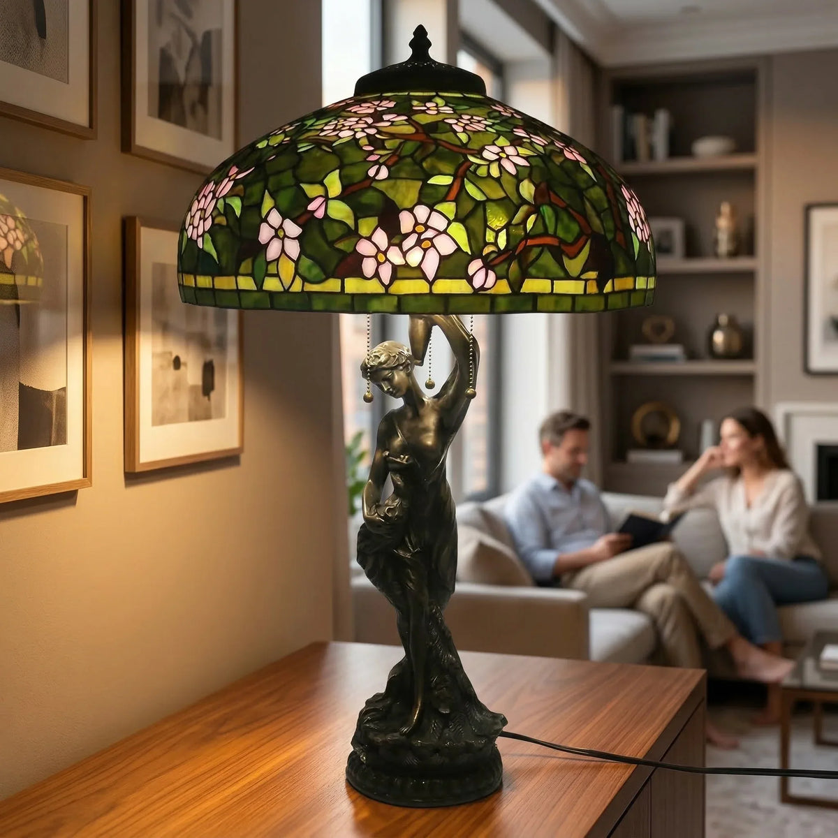Tiffany Table Lamp - Blossom Canopy 20"