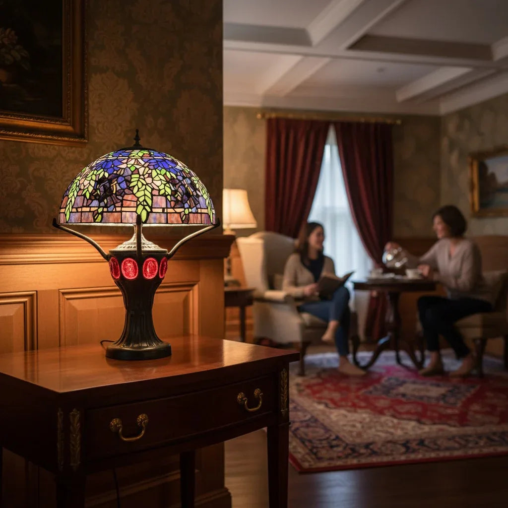 Tiffany Table Lamp - Wisteria 20"