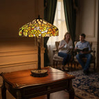 Tiffany Table Lamp - Autumn Canopy Mosaic 20"
