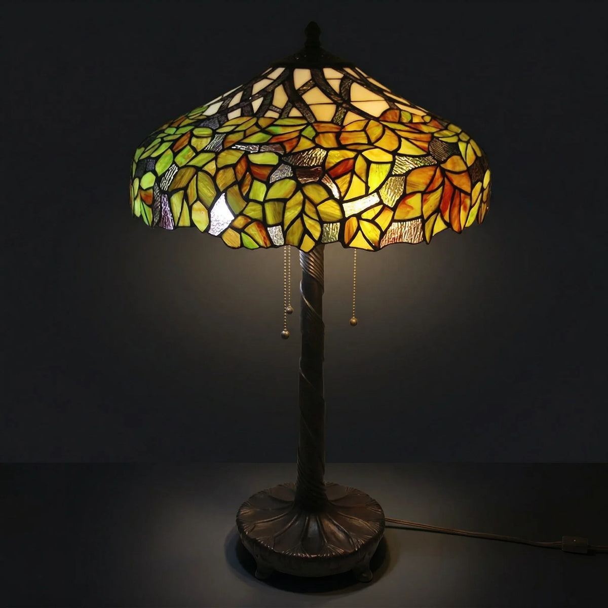 Tiffany Table Lamp - Autumn Canopy Mosaic 20"