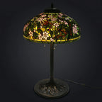 Tiffany Table Lamp - Woodland Blossom Canopy 20"