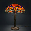 Tiffany Table Lamp - Amber Dragonfly Jewel 20"