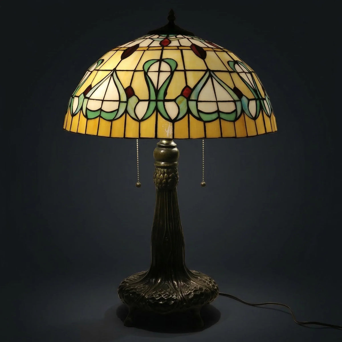 Tiffany Table Lamp - Honey Clover Ribbon 20"