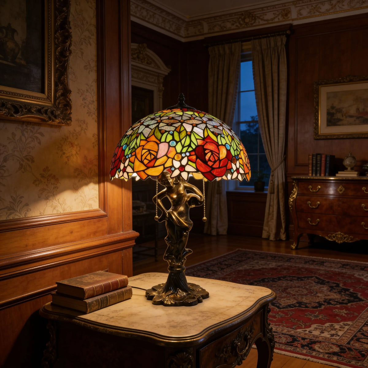 Tiffany Table Lamp - Rose Garden 16" My Store