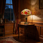 Tiffany Table Lamp - Autumn Bloom 16" My Store
