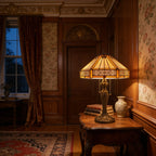 Tiffany Table Lamp - Golden Prairie 16" My Store