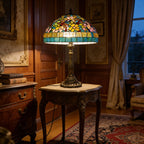 Tiffany Table Lamp - Emerald Dragonfly 18" My Store