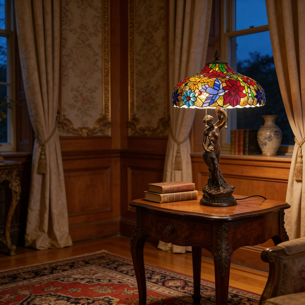 Tiffany Table Lamp - Petal Muse 18" My Store